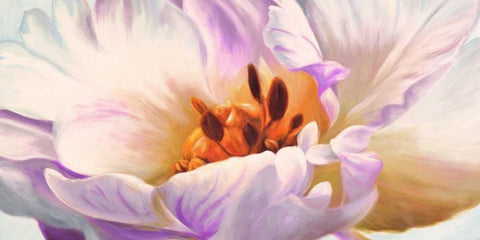 Tulipe Black Ornate Wood Framed Art Print with Double Matting by Villa, Luca