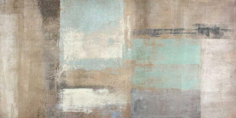 Waterfront White Modern Wood Framed Art Print with Double Matting by Maun, Ludwig