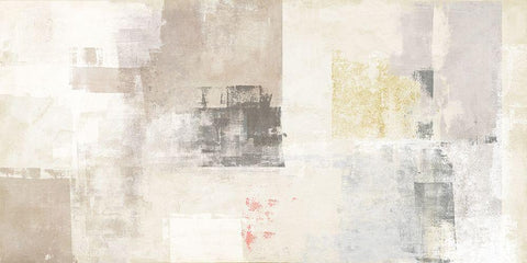 Natural White Modern Wood Framed Art Print with Double Matting by Maun, Ludwig