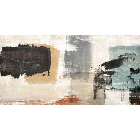 Gemini Black Modern Wood Framed Art Print with Double Matting by Maun, Ludwig