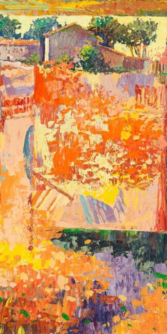 Colore dei campi III Black Ornate Wood Framed Art Print with Double Matting by Gasoline Images