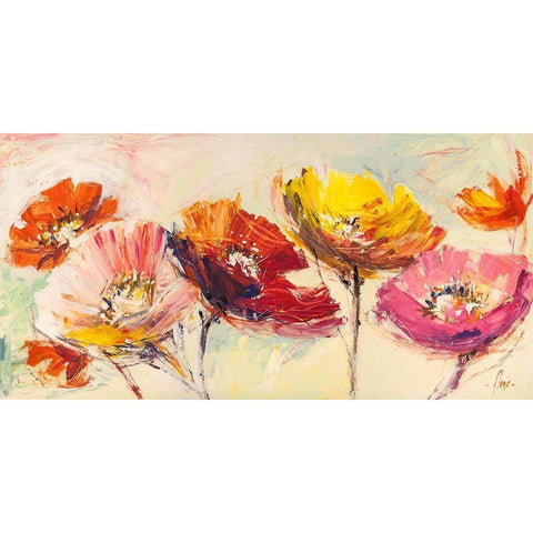 Nel vento Gold Ornate Wood Framed Art Print with Double Matting by Luigi, Florio