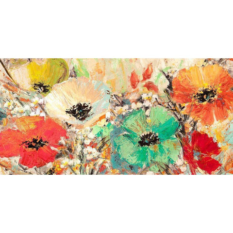 Gemme in fiore White Modern Wood Framed Art Print by Luigi, Florio
