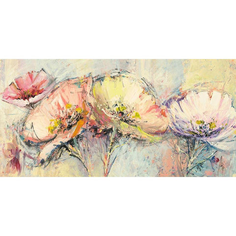 Fiori in primavera Gold Ornate Wood Framed Art Print with Double Matting by Florio, Luigi