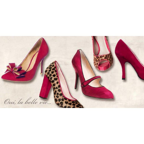 Oui la belle vieâ€¦ Black Modern Wood Framed Art Print with Double Matting by Clair, Michelle