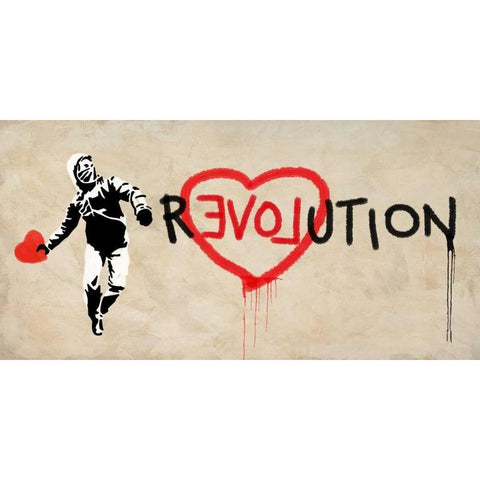 Revolution  White Modern Wood Framed Art Print by Masterfunk Collective