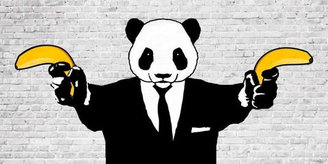 Everybody Be Cool!!! Black Ornate Wood Framed Art Print with Double Matting by Masterfunk collective