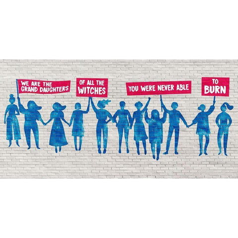 The Grand Daughters Black Modern Wood Framed Art Print by Masterfunk Collective