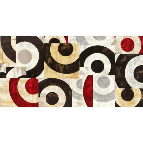 Connessione geometrica White Modern Wood Framed Art Print by Nava, Sandro