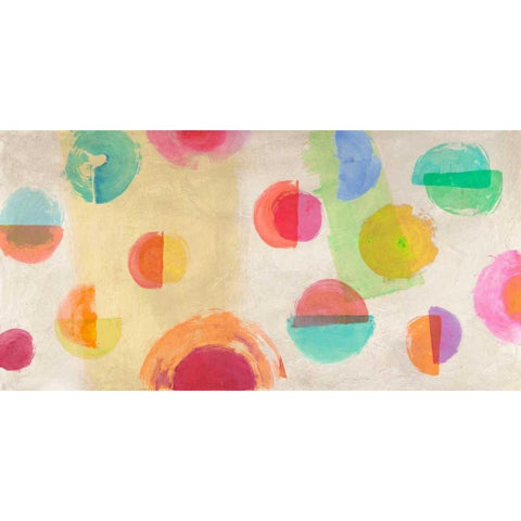 Happiness Happening White Modern Wood Framed Art Print by Nava, Sandro