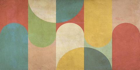 Northern Summer White Modern Wood Framed Art Print with Double Matting by Nava, Sandro