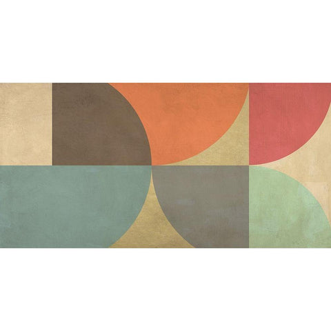 Supergraphics Black Modern Wood Framed Art Print with Double Matting by Nava, Sandro