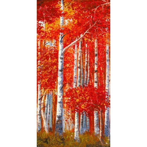 Betulle II White Modern Wood Framed Art Print by Masera, Angelo