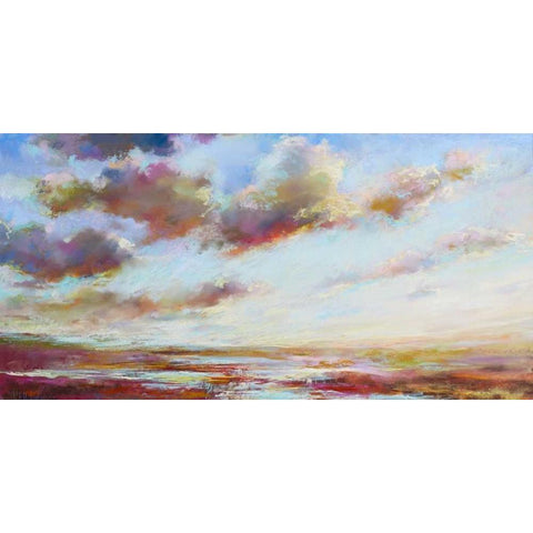 Drift on By Black Modern Wood Framed Art Print with Double Matting by Whatmore, Nel