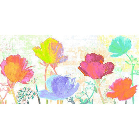 Divertissement dete Black Modern Wood Framed Art Print by Muriel, Phelipau