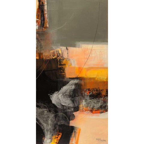 Nuovi incontri III Black Modern Wood Framed Art Print by Piovan, Maurizio