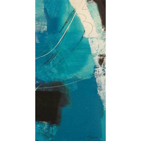 Un viaggio III Black Modern Wood Framed Art Print with Double Matting by Piovan, Maurizio