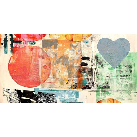 Pop Love #2 Gold Ornate Wood Framed Art Print with Double Matting by Winkel, Peter