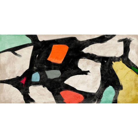Endless Possibilities Black Modern Wood Framed Art Print by Caine, Roland