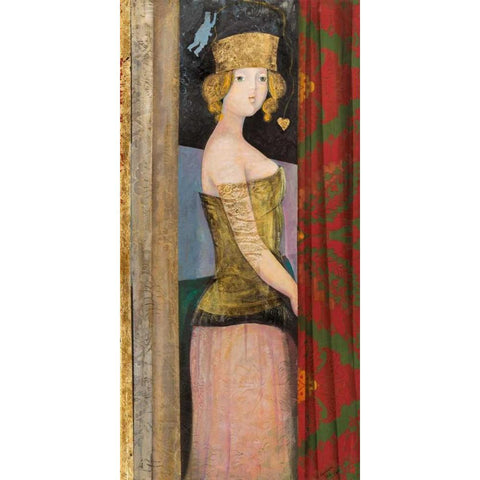 Dietro le tende Gold Ornate Wood Framed Art Print with Double Matting by Petrillo, Rossana