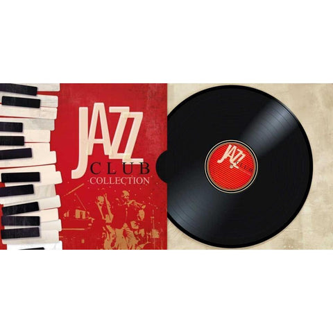 Jazz Club Collection White Modern Wood Framed Art Print by Hill, Steven