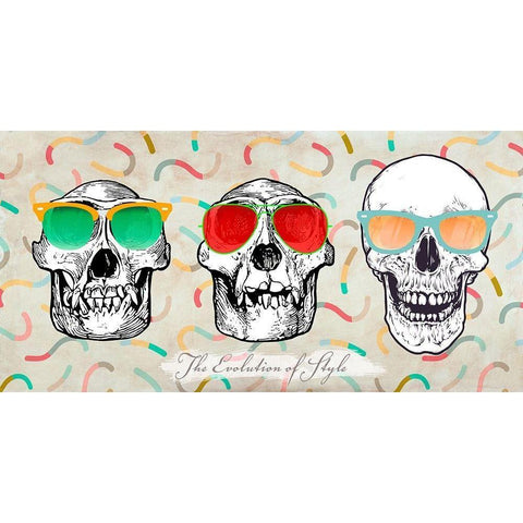 The evolution of style Black Modern Wood Framed Art Print with Double Matting by Steven, Hill