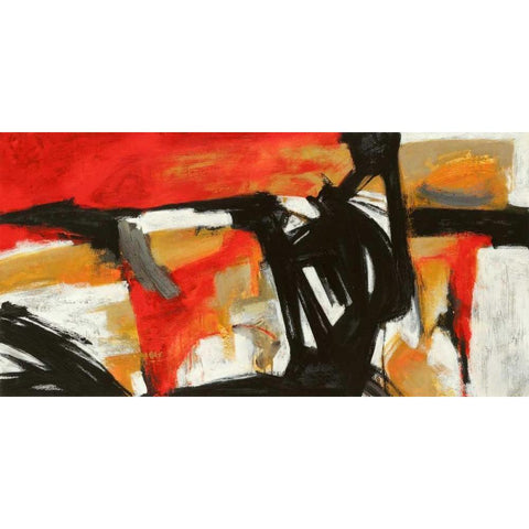 Into the fire White Modern Wood Framed Art Print by Stone, Jim