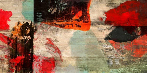 Rules of Attraction White Modern Wood Framed Art Print with Double Matting by Stone, Jim