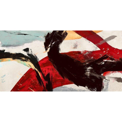 Ride the Tiger White Modern Wood Framed Art Print by Jim, Stone