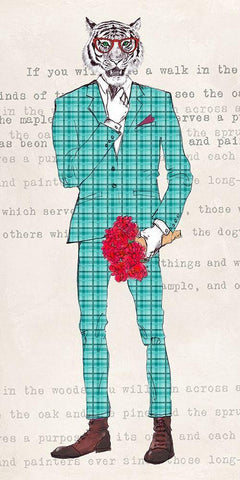 Loverboy White Modern Wood Framed Art Print with Double Matting by Matt, Spencer