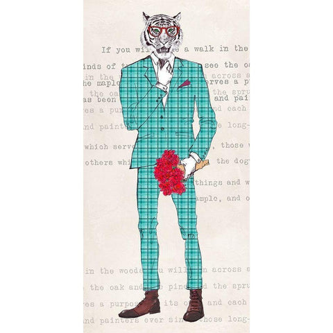 Loverboy White Modern Wood Framed Art Print by Matt, Spencer