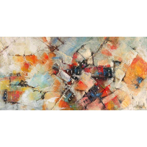 Quartieri di Rio Black Modern Wood Framed Art Print with Double Matting by Marzari, Tebo