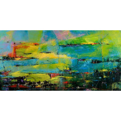 Porto di Istanbul Black Modern Wood Framed Art Print with Double Matting by Marzari, Tebo