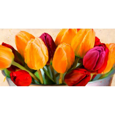 Colorscape I White Modern Wood Framed Art Print by Rizzardi, Teo