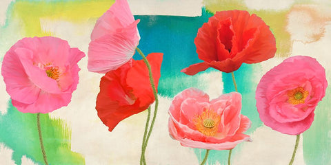 Festival White Modern Wood Framed Art Print with Double Matting by Rizzardi, Teo