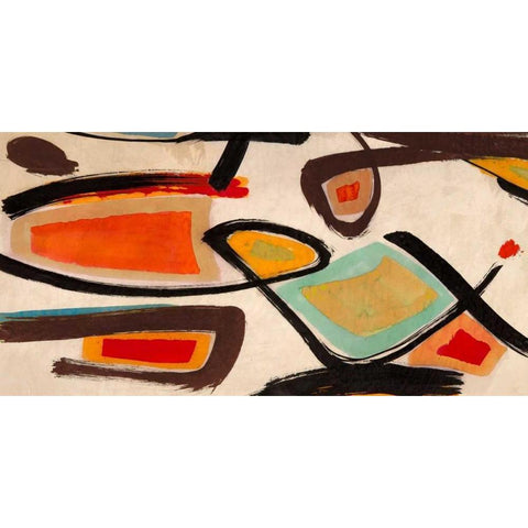 Tropicalia Black Modern Wood Framed Art Print by Perelli, Teo Vals