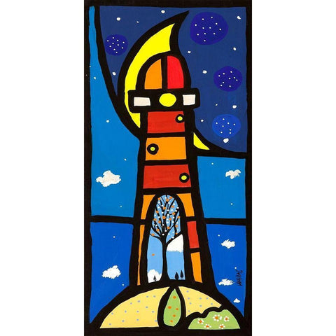 Inside Black Modern Wood Framed Art Print with Double Matting by Wallas