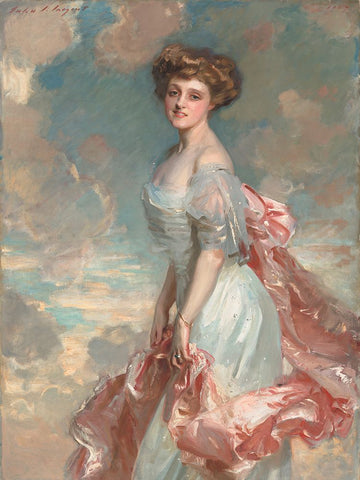 Miss Mathilde Townsend White Modern Wood Framed Art Print with Double Matting by Sargent, John Singer