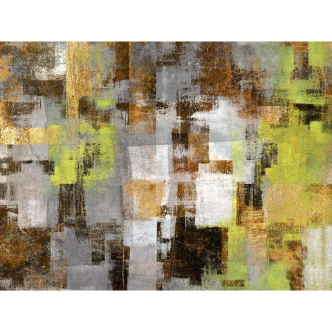 Forest in Springtime Gold Ornate Wood Framed Art Print with Double Matting by Aprile, Alessio