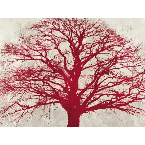 Purple Oak Black Modern Wood Framed Art Print by Aprile, Alessio