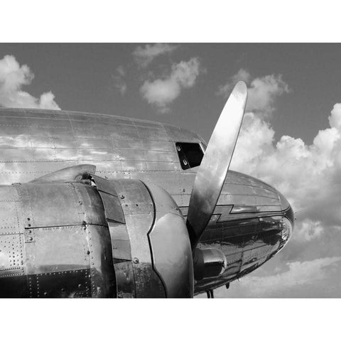 Propeller Black Modern Wood Framed Art Print with Double Matting by Gasoline Images