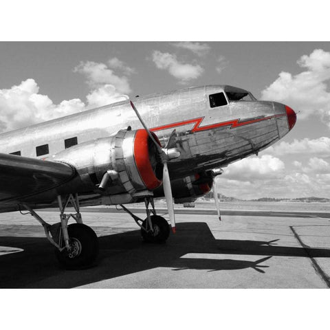 DC-3 Gold Ornate Wood Framed Art Print with Double Matting by Gasoline Images