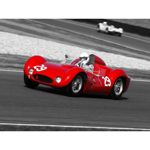 Historical race-cars Gold Ornate Wood Framed Art Print with Double Matting by Gasoline Images