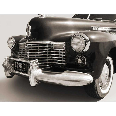 1941 Cadillac Fleetwood Touring Sedan Gold Ornate Wood Framed Art Print with Double Matting by Gasoline Images