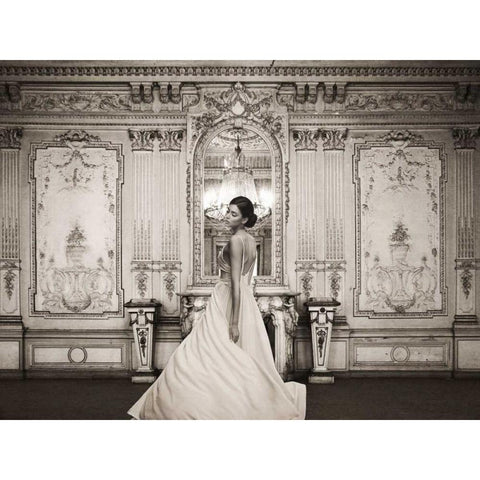 At the Palace Gold Ornate Wood Framed Art Print with Double Matting by Haute Photo Collection