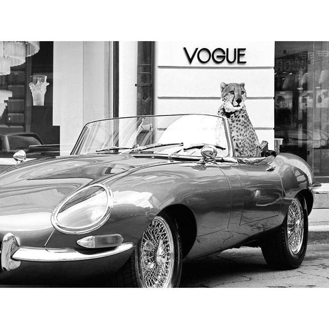 En Vogue White Modern Wood Framed Art Print by Lauren Julian