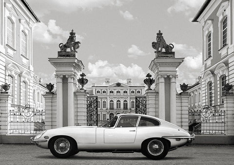 Princess at the Palace (detail) White Modern Wood Framed Art Print with Double Matting by Gasoline Images