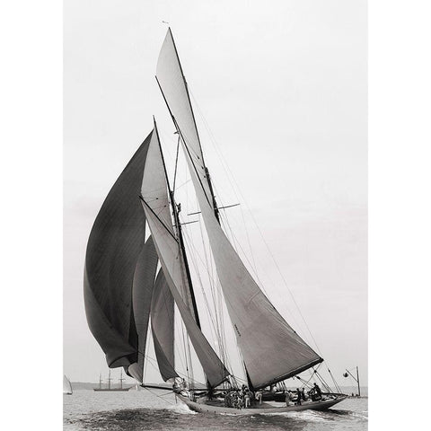 Colonia Black Modern Wood Framed Art Print by Anonymous