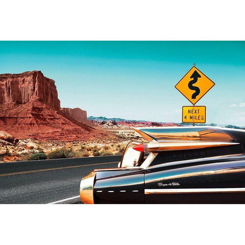 Coupe de Ville White Modern Wood Framed Art Print by Gasoline Images