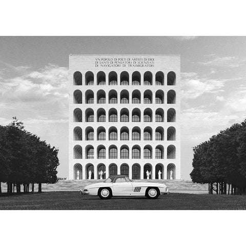 Beauty in Italy Black Modern Wood Framed Art Print with Double Matting by Gasoline Images